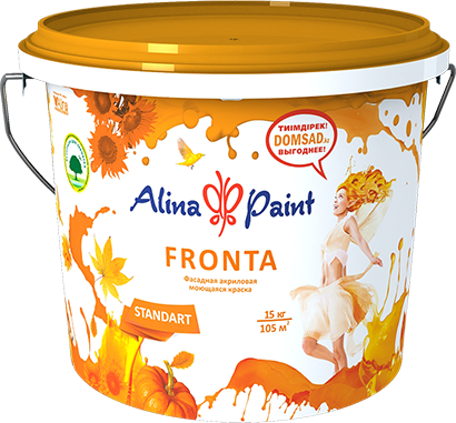 Краска в/эмульс Alina Paint FRONTA фасадная, моющаяся, морозостойкая 25 кг