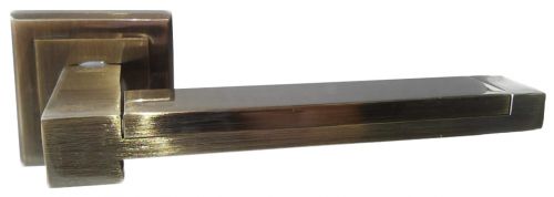 Ручка на розетке DUET Н-0741 PLATINUM AB бронза 