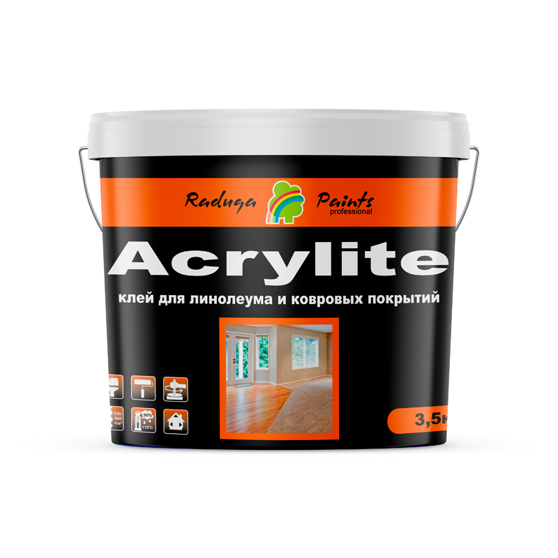 Клей Радуга Acrylite для линолеума и ковровых покрытий 3.5кг