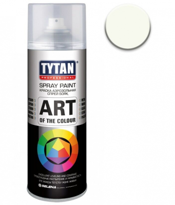 Краска аэрозольная Tytan Professional белая матовая, 400 мл 