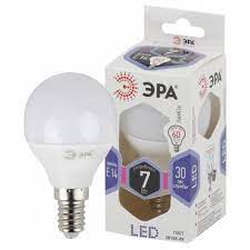 Лампа светодиодная ЭРА LED P45-7W-860-E27 0331