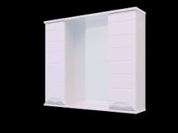 Шкаф навесной Декор Трейд Верона 80 см белый глянец, 1дв+зеркало