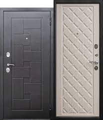 Дверь металлическая Палермо Муар Лиственница мокко 860 левая