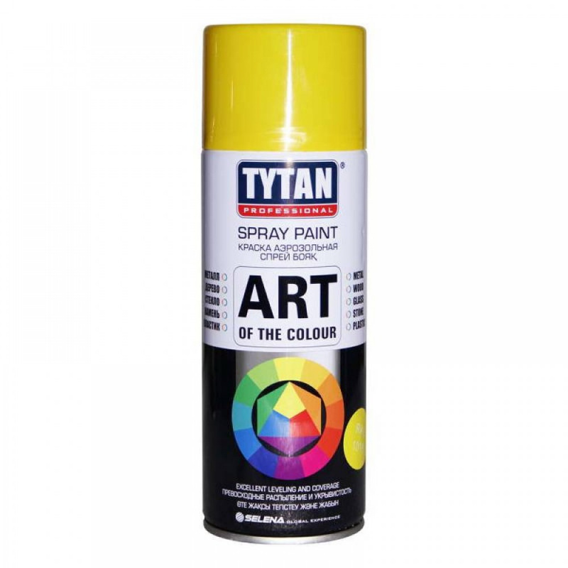 Краска аэрозольная Tytan Professional желтая 400 мл 