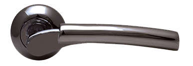Ручка на розетке DUET Н-0521 черный никель 