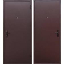 Дверь металлическая Стройгост 5 РФ металл/металл 960мм левая