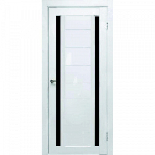 Дверь межком Тандем Foret Light белый ст.черн ПО800мм (витрина)
