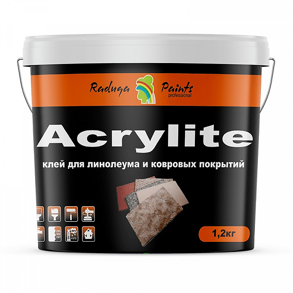 Клей Радуга Acrylite для линолеума и ковровых покрытий 1,2кг